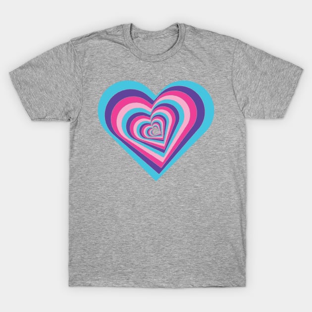 Falling in Love Valentine's Day Heart Pattern T-Shirt by Vector Deluxe